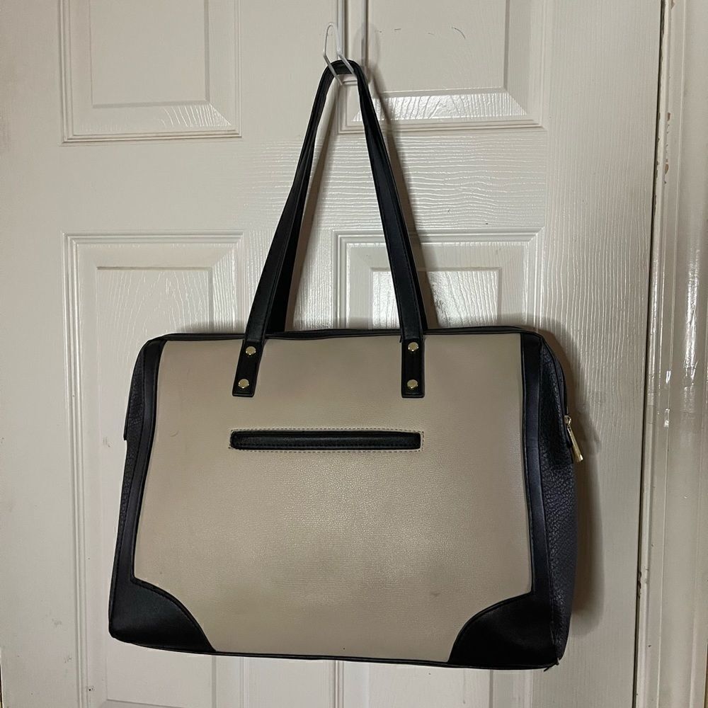 Tutilo New York black & White multi function large laptop bag